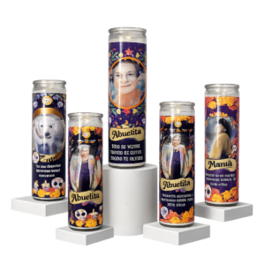 Veladoras Día de Muertos